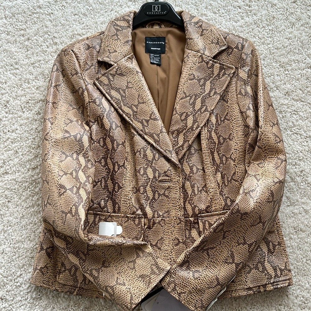 Doncaster leather blazer